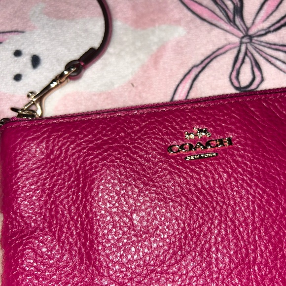 Pink Coach Wristlet - Picture 2 of 6